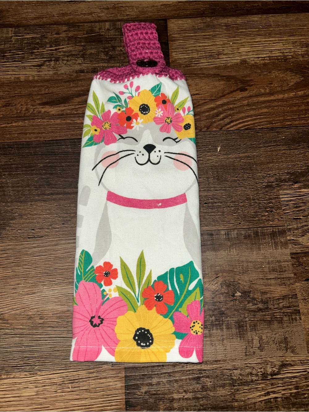 Cat Hanging Kitchen Towel